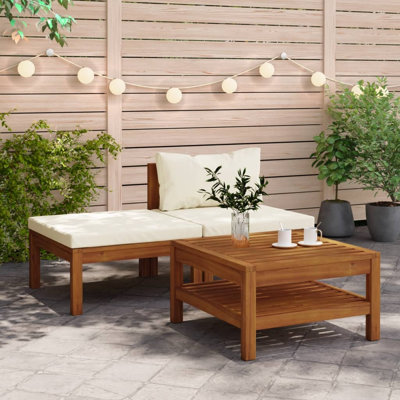 Chaise de patio avec coussins Sumika