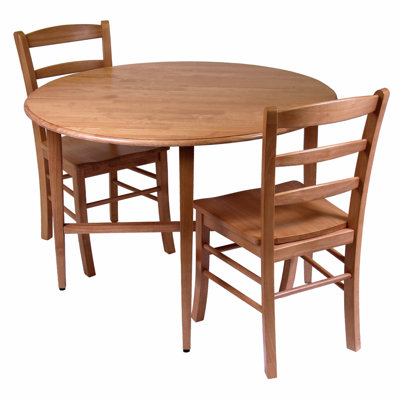 Solid Wood Top Trestle Dining Set