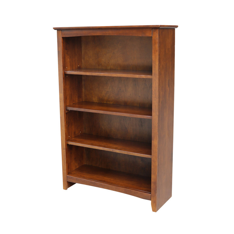 Aspatria Bookcase, (4 Shelves) 48" H x 32" W x 12" D, Espresso