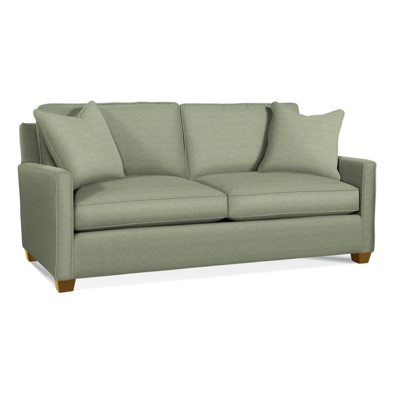 Nicklaus Sofa, Havana, Gel Memory Foam Mattress, Green Performance Fabric; 0851-54