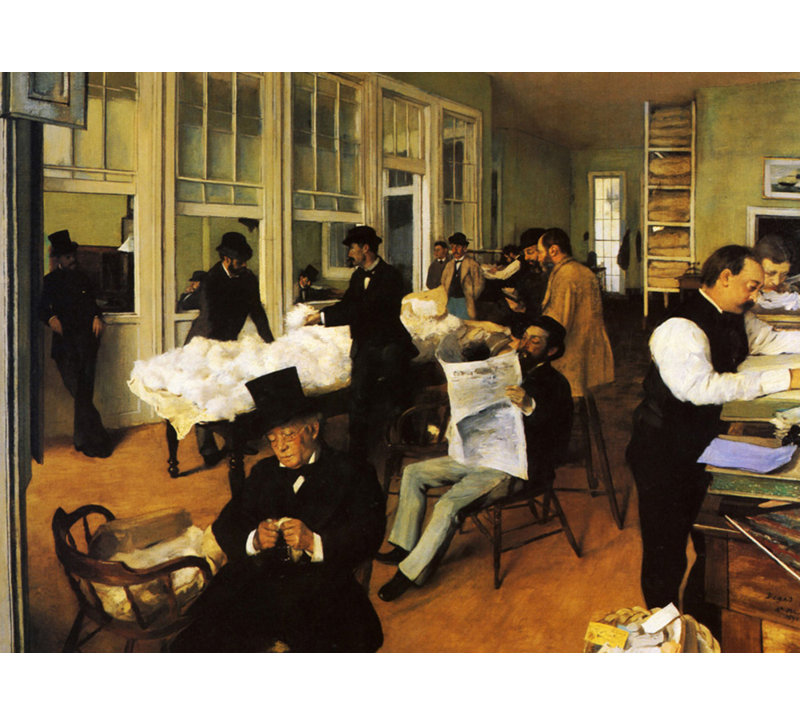 La cotonnière, La Nouvelle-Orléans, 1873, H 17 po x l 24 po