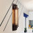 18inch 1 - Light Dimmable Black Metal Flush Mounted Wall Sconce Light, Vintage Style-1804444212
