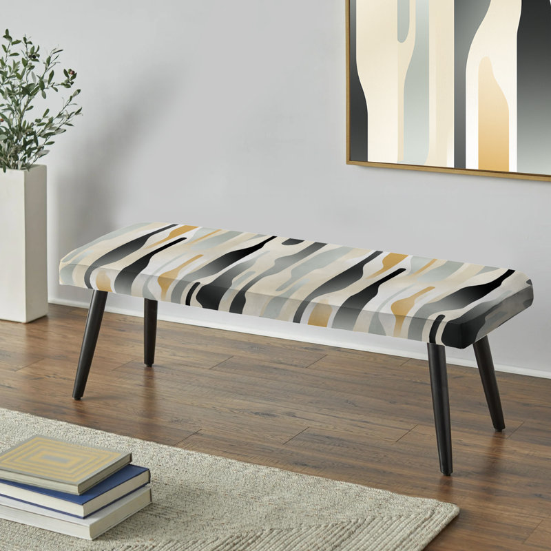 Banc rembourré noir Neutral Space II
