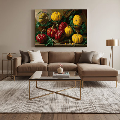 Art mural sur toile brun légumes Ulluco