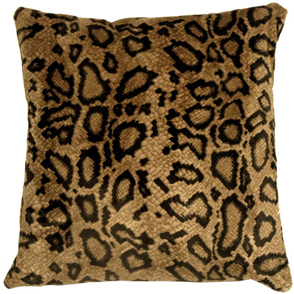 Animal Print Faux Fur Throw Pillow