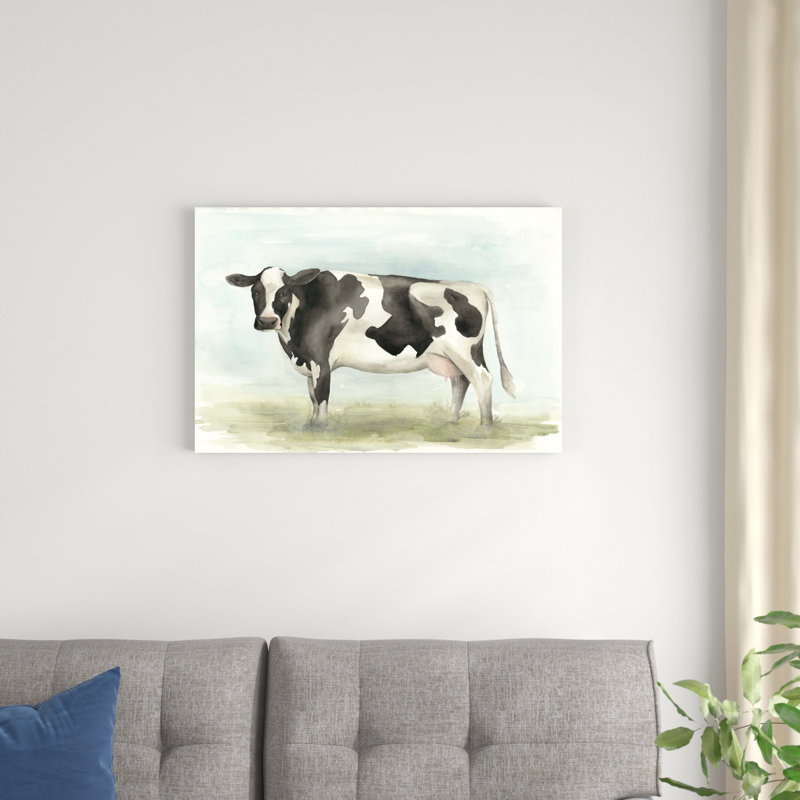 Vache aquarelle II, H 20 po x l 30 po x P 1 po