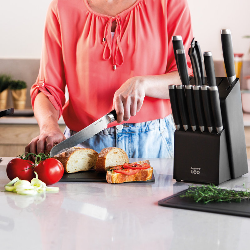 BergHOFF BergHOFF Graphite Stainless Steel 6Pc Knife Block Set