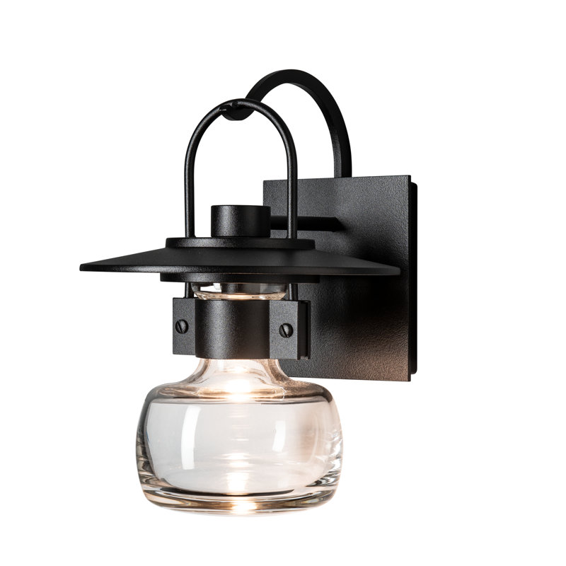 Mason Outdoor Wall Lantern, Coastal Black, 11.5" H x 8.2" W x 9" D
