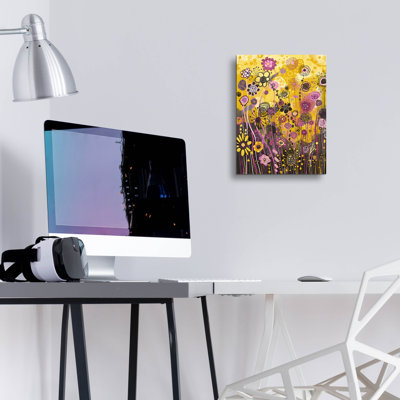 'Yellow 2 by Noemi Ibarz, Acrylic Glass Wall Art