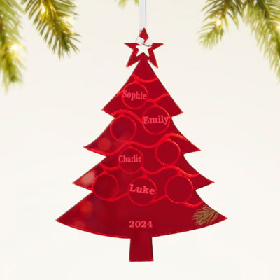 Family Tree Personalized Acrylic Ornament