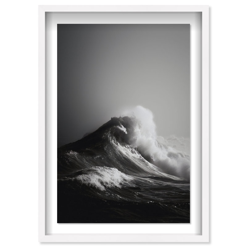 Tectonic Flow I Print by Oliver Gal, 16.5"H x 11.5"W, White Shadowbox