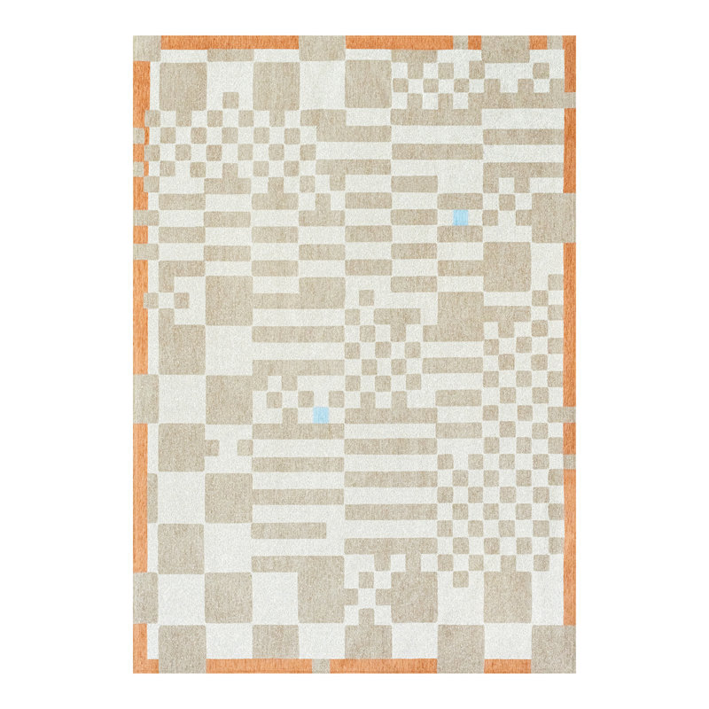 Abstract Recycled P.E.T Jacquard Indoor / Outdoor Area Rug, Rectangle 280 x 390 cm