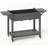 Elevated Garden Bed, Wood Raised Planter Box With Lockable Wheels, Bottom Shelf-1110784344