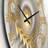 Glowing Fractal With Recursive Curves - Modern wall clock-59913116