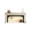 Foyer en bois massif beige et noir-117501190