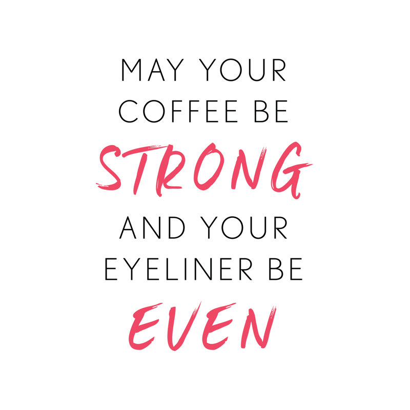 Eyeliner Even - Wrapped Canvas Print, 30cm H x 20cm W x 3.8cm D