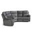 5 Seater Faux Leather Reclining Corner Sofa -985957630