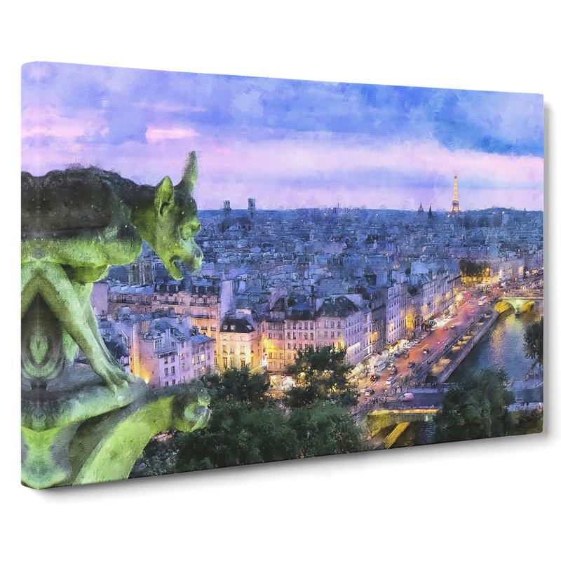 Paris Skyline Vol.2 - Wrapped Canvas, 40cm H x 60cm W x 3cm D
