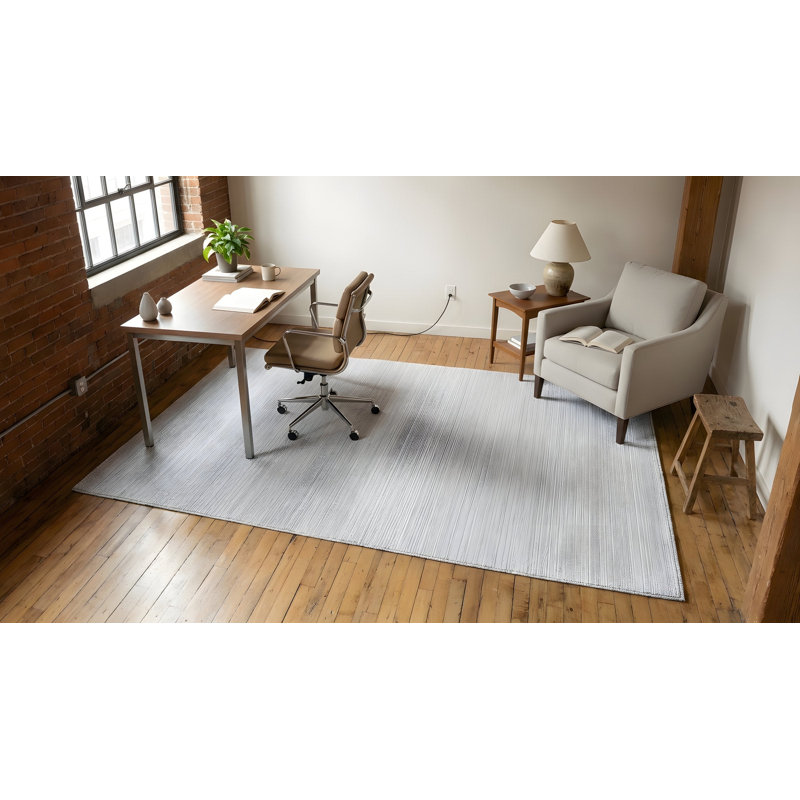 Tapis ivoire en laine fait à la main Bianca 6 pi x 9 pi 0 po Bianca, 6 pi 0 po x 9 pi 0 po
