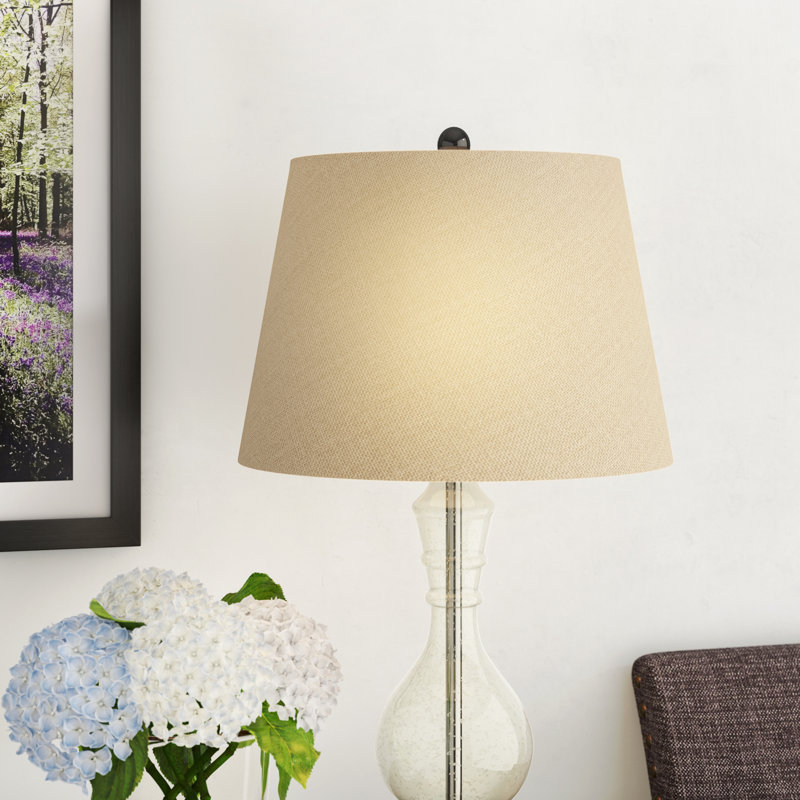 Linen Empire Lamp Shade, Linen Beige, 10.5" H x 14" W x 14" D