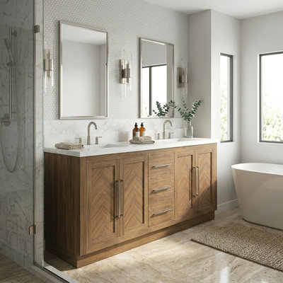 Meuble-lavabo 72 po avec comptoir Statuario Zena