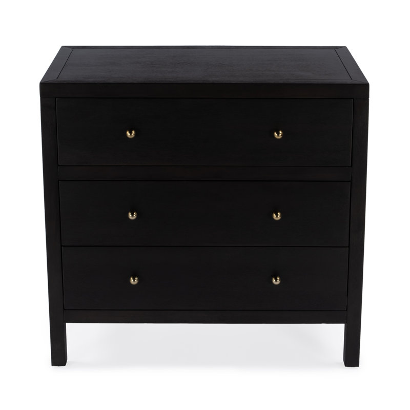 Nora 3-Drawer Chest, Antique Coffee