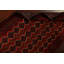 Tapis rouge Balouch en laine nouée à la main de conception unique 3 pi 4 po x 6 pi 3 po Triana