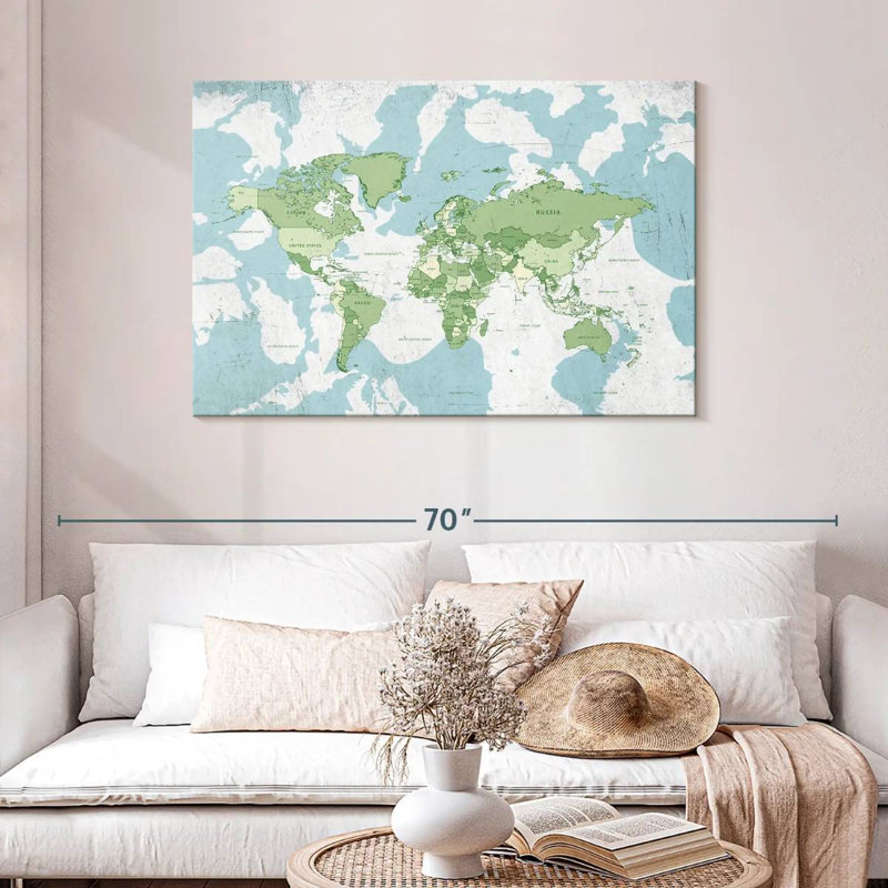 Keiri Educational World Map I, 30" H x 45" W