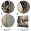 Kanav formes et lignes abstraites marbre IV - décoration murale en métal-82510549