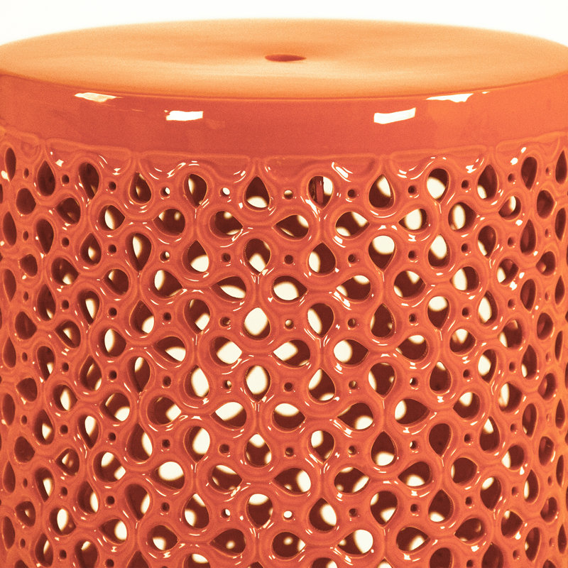 Lanie Garden Stool, Orange
