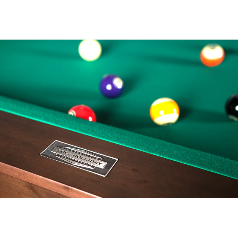 Paula Parsons Pool Table In Antique Coffee With Professional Installation Included, 32.5" H x 101" L x 57" W