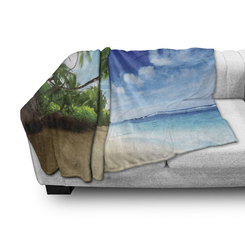 Hand Woven Throw Blanket, 70" W x 90" L
