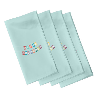 Serviette 22 "Happy Birthday Print