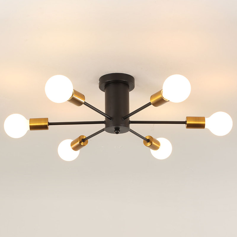 6 - Light Dimmable Sputnik Sphere Chandelier