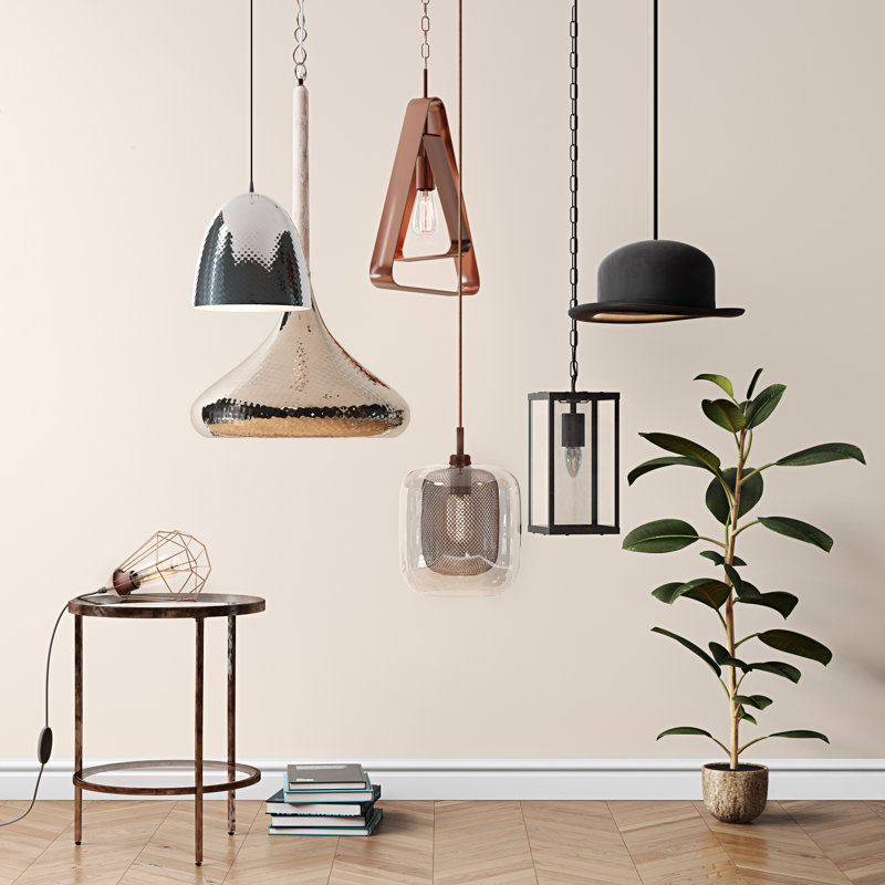 Assam 1 - Light Dome Pendant, Nickel / Matt Nickel