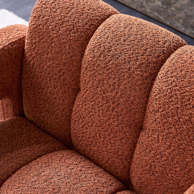 Fauteuil d'appoint rembourré 31,10 po, Orange