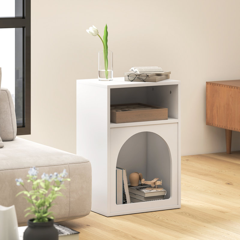 40cm W Manufactured Wood Bedside Table