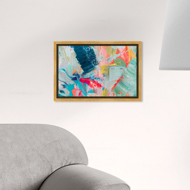 «Abstract That Love Feeling», impression sur toile, Toile encadrée, H 10 po x l 15 po, Noir