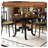37.40"Solid Wood Extendable Octagonal Shaped Dining Table for Home Use