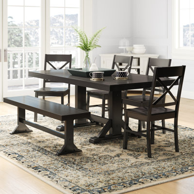 Amarapal 7 - Person Trestle Dining Set