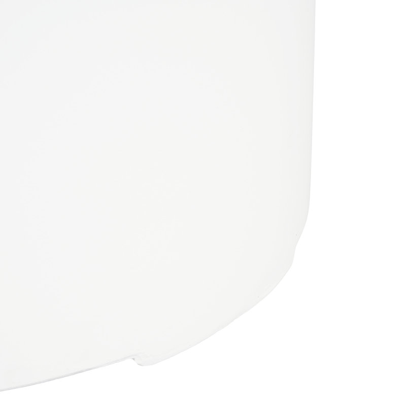 Support/table d'appoint blanc pour réservoir d'eau 16 x 20 pouces, léger et rond, aucun assemblage requis, pour espaces extérieurs.