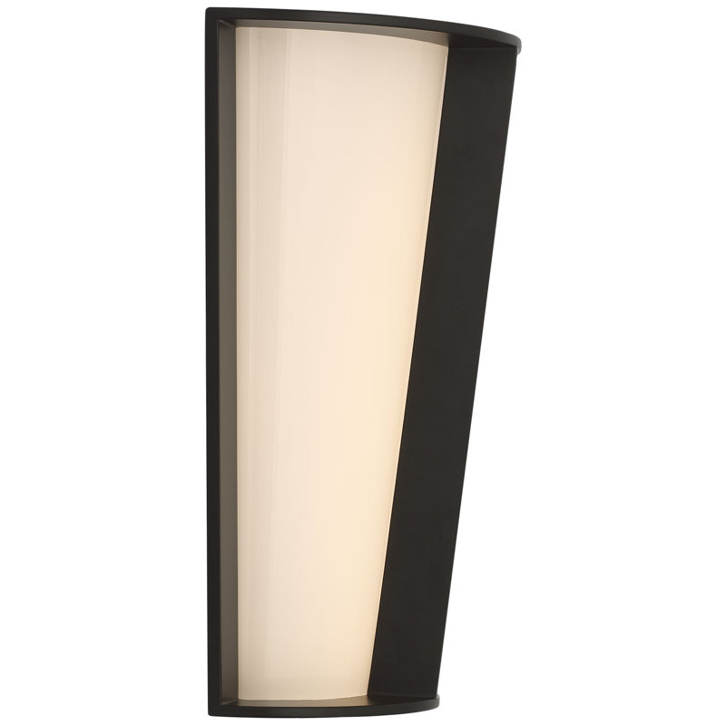 Barbara Barry Phinn 12" Tapered Sconce, Steel, Modern Iron