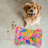 Watercolor Fall Leaves - Bone Shape Feeding Mat