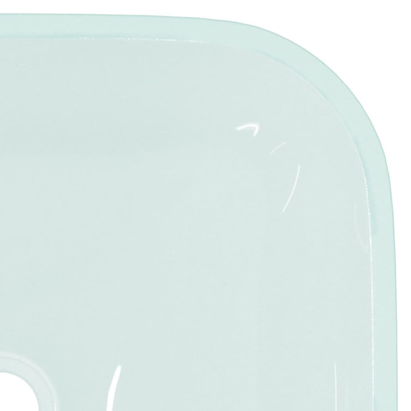 Metro Lane Adamm 420mm L x 420mm W Glass Square Sink, Blue