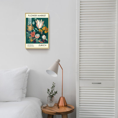 Floral, impression sur toile encadrée