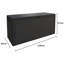 Dakota Fields Ailise 120cm W 324L Water Resistant Plastic Lockable Deck Box in Anthracite/Brown