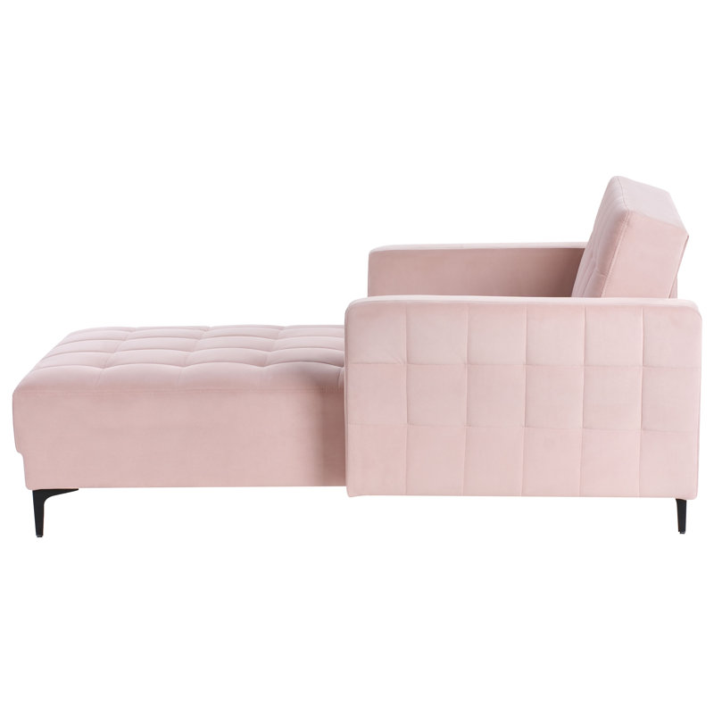 Chmura Velvet Chaise Lounge, Pink