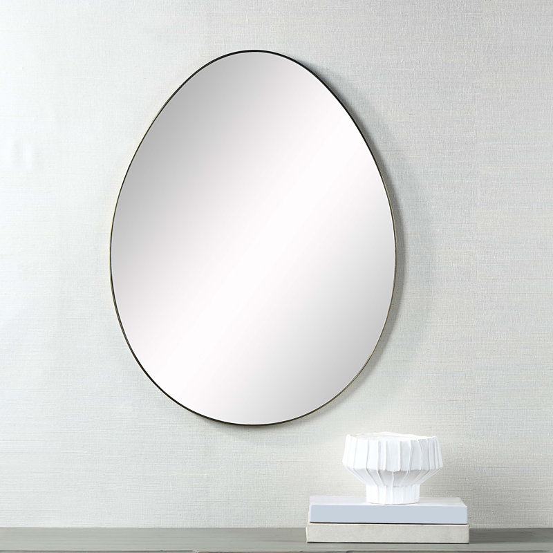 Metal Wall Mirror, Oval 
