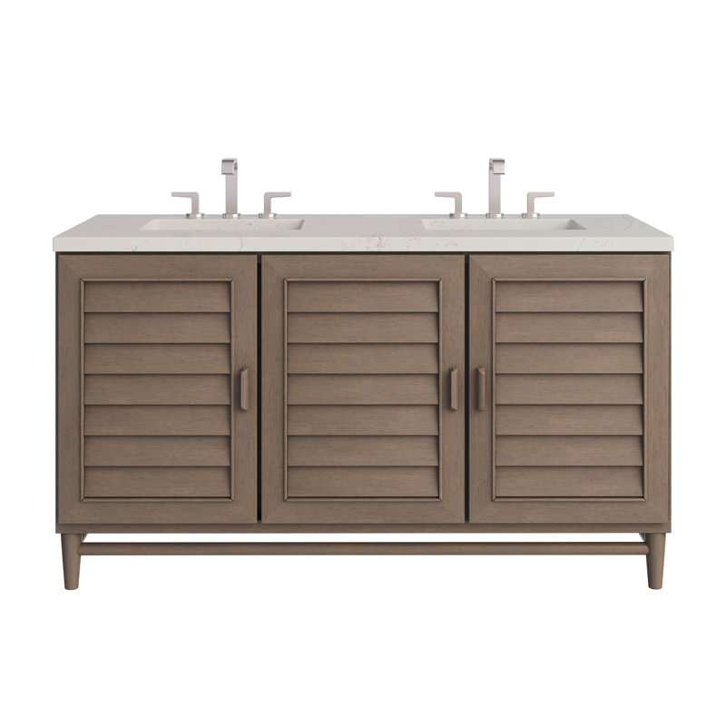 Portland 60'' W Double Vanity, Siberian, Widespread