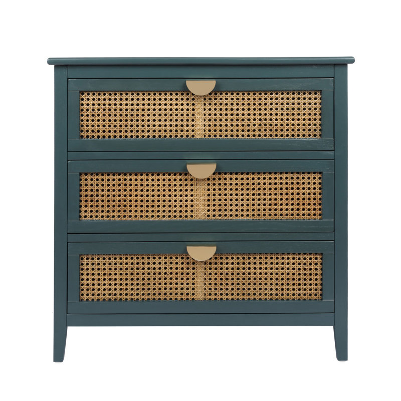 Commode 3 tiroirs, Vert